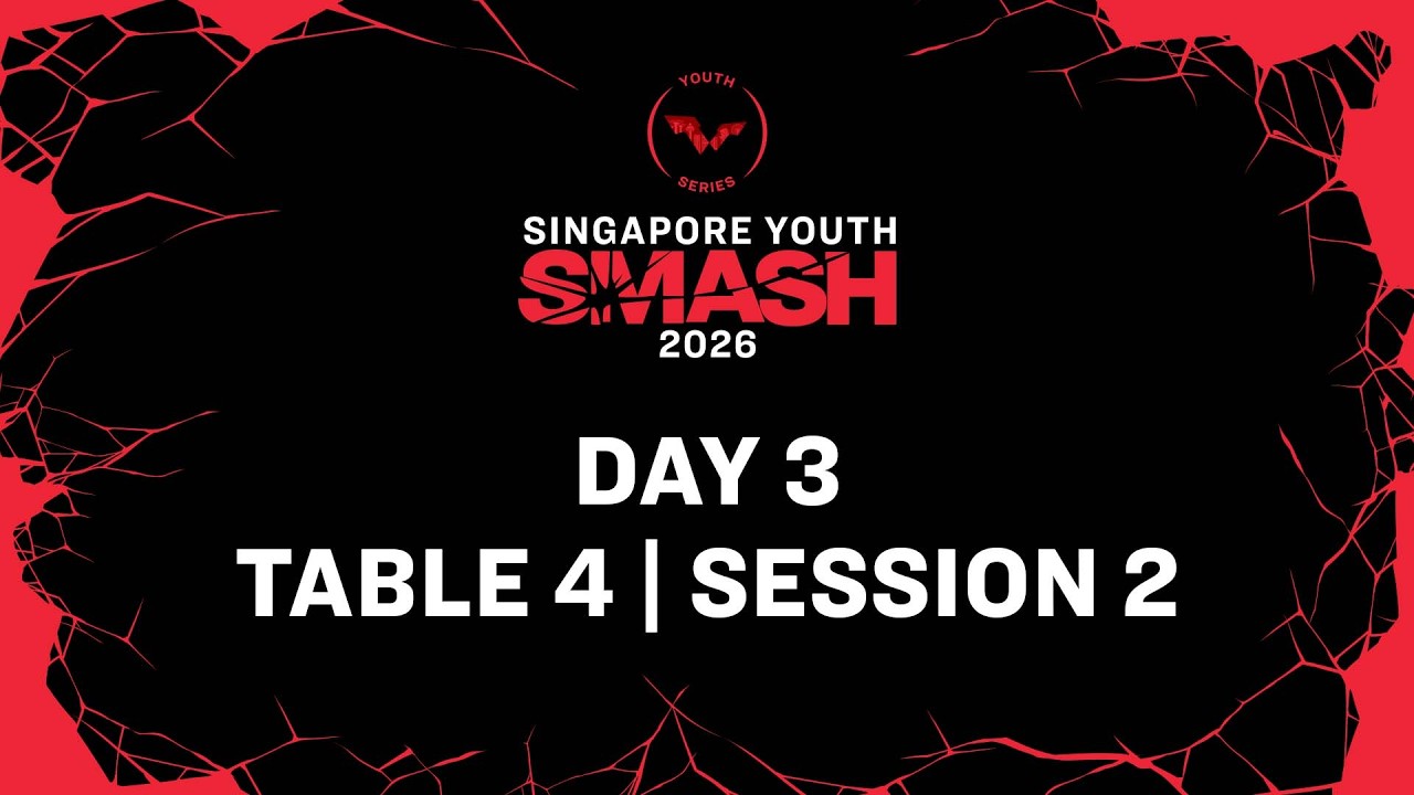 LIVE! | T4 | Day 3 | Singapore Youth Smash 2026 | Session 2