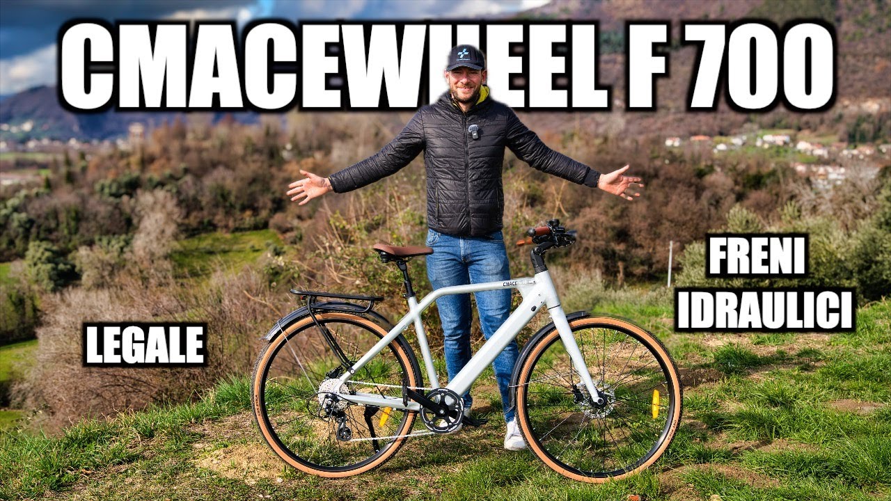 La Bici elettrica BELLISSIMA! Leggera, economica e LEGALE !  CMACEWHEEL F700