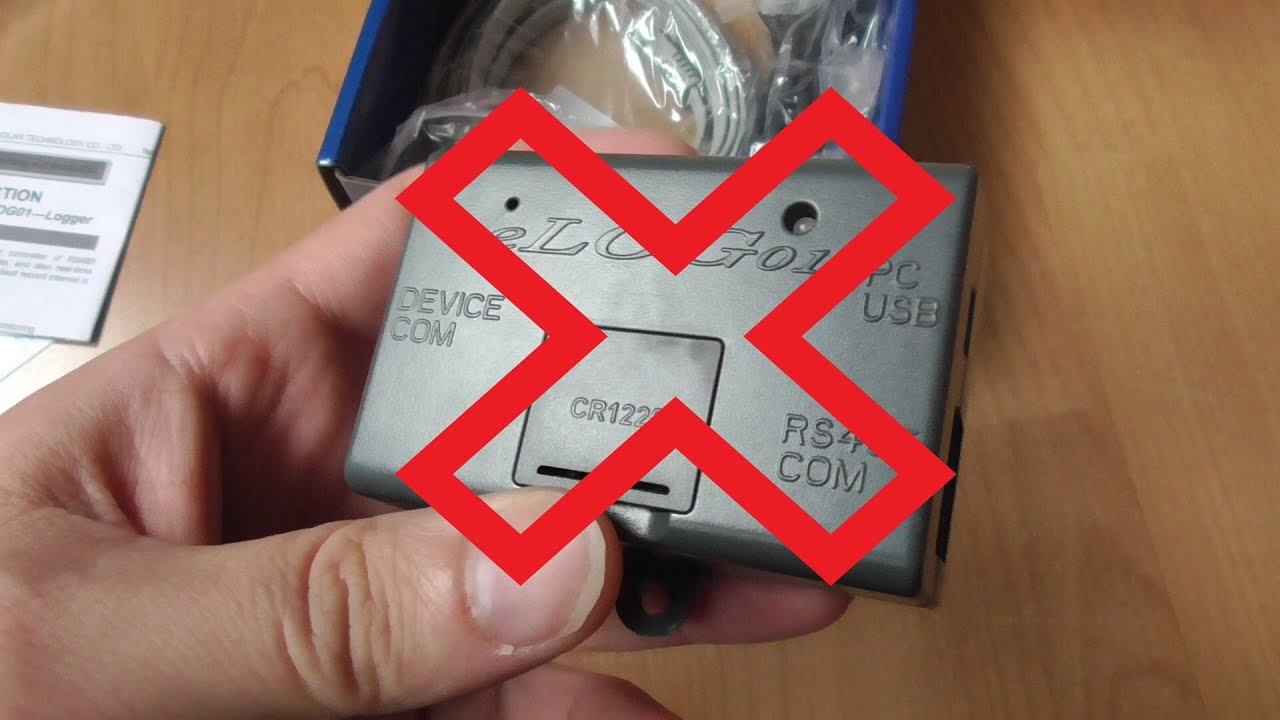 błąd w urządzeniu logującym eLOG01?