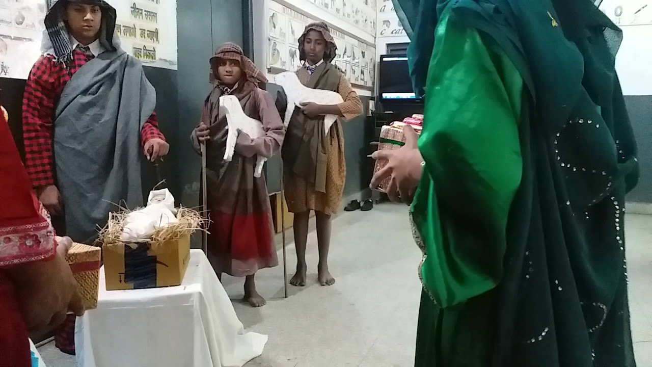 Nativity Scene, Three Kings, Practice by School Children