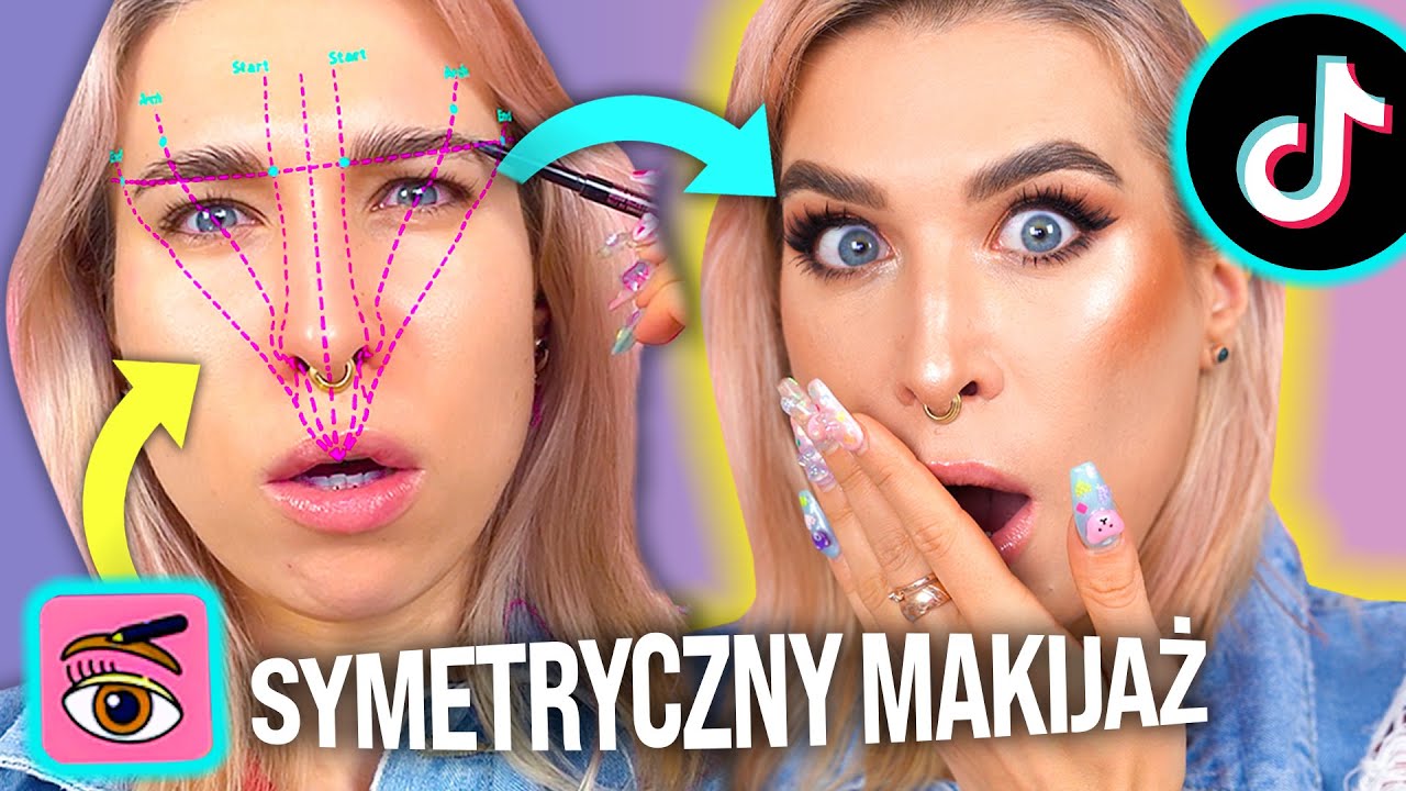 ♦ Sprawdzam IDEALNIE SYMETRYCZNY MAKIJAŻ dzięki filtrom z Tiktoka! 😱 ♦ Agnieszka Grzelak Beauty