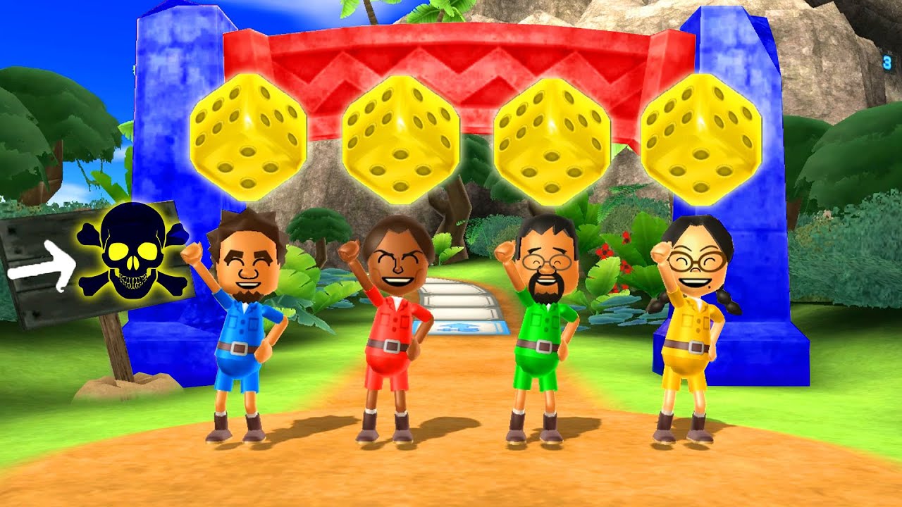 Wii Party Board Game Island - Fallon Vs Hayley Vs Kentaro Vs Keiko (Expert Difficulty)