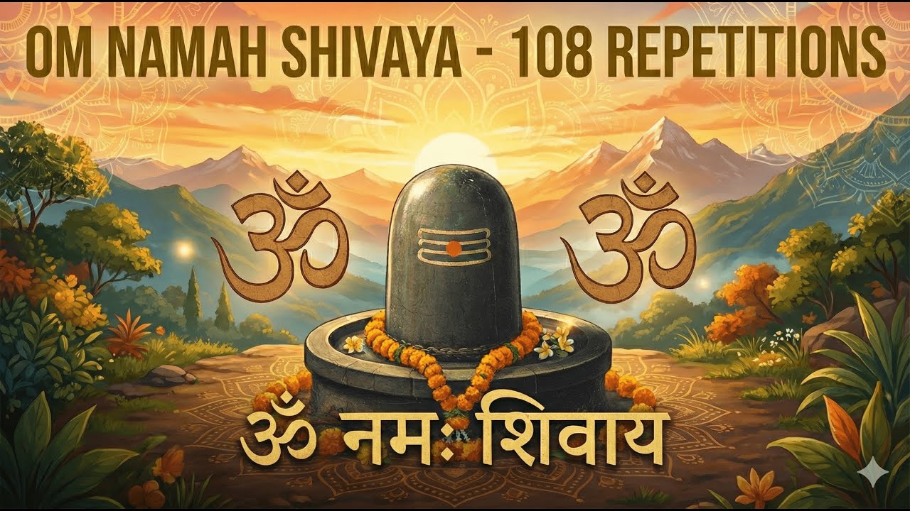 Om Namah Shivaay for Meditation 108 times | ॐ नमः शिवाय 108 बार | Relaxing Music for Stress Relief