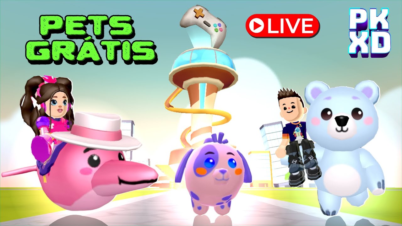 LIVE | PET BOTO  COR- DE-ROSA, PET SHINNY E  PET MONTARIA GRÁTIS PK XD
