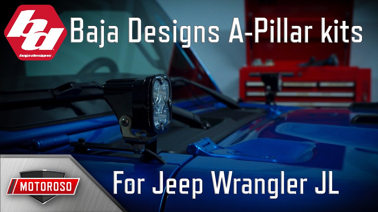 Комплекты светодиодных фонарей для передних стоек для Jeep Wrangler JL и Gladiator JT от Baja Des...