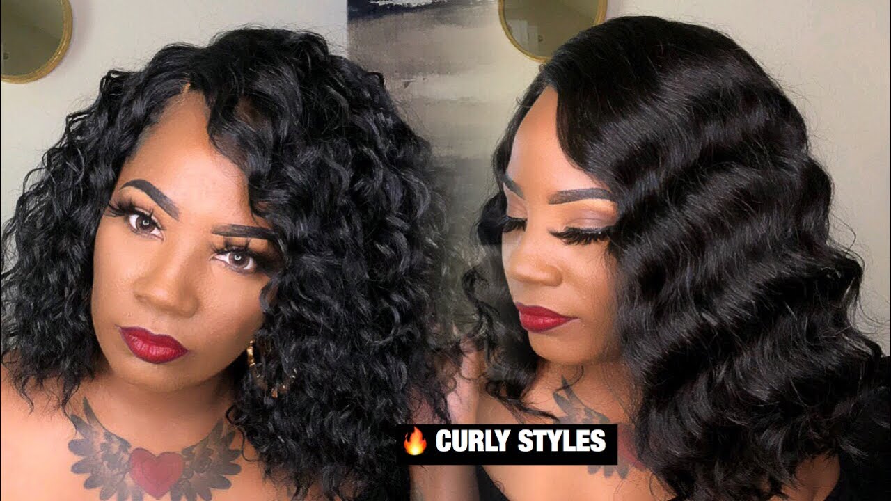 Summer Heat Friendly Curly Hair wigs / Affordable protective Style / Janet Ella/ Model Model Eliza