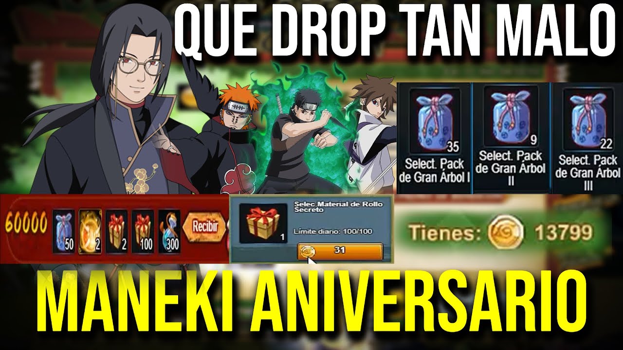 GASTO 60K EN ARBOL DE KONOHA + DROP EN CAJAS DE SUPER NINJAS (MANEKI NEKO ANIVERSARIO 2024)
