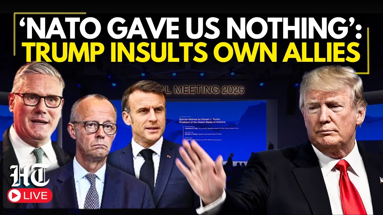 Trump Davos Speech LIVE: 'They Gave us NOTHING' | US President Donald Trump GOES ALL OUT on NATO