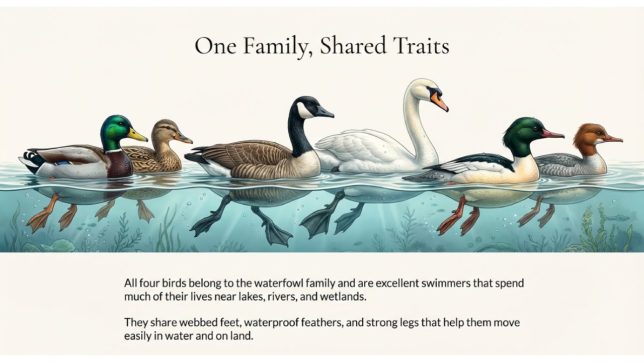 What’s the Difference Between Ducks, Geese, Swans, and Mergansers?