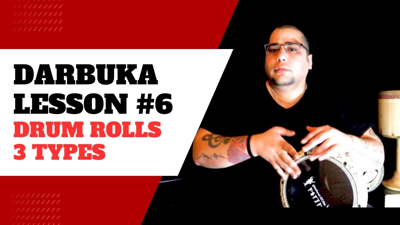 ✅ Darbuka Lesson 6 📚 - Drum Rolls - 3 Types