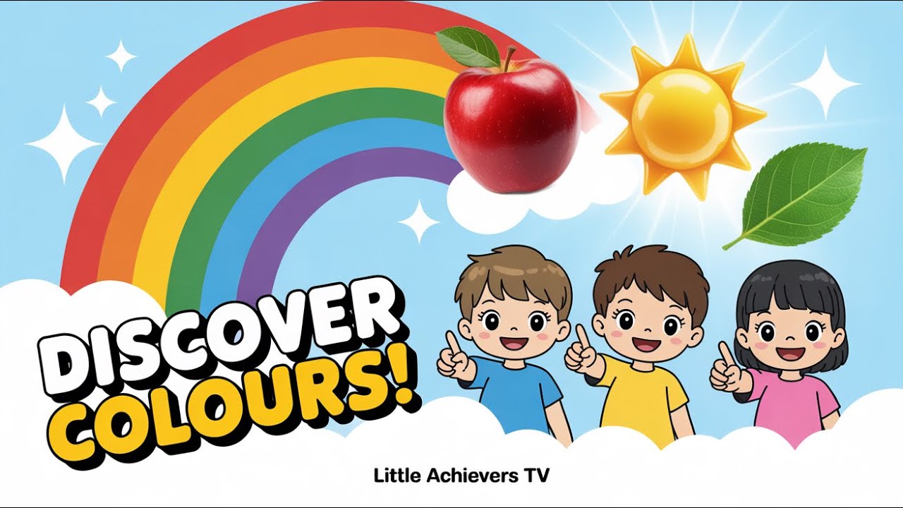 Discover Colours 🌈 | Fun Colour Learning Song for Toddlers | Little Achievers TV | @AndyCam-06