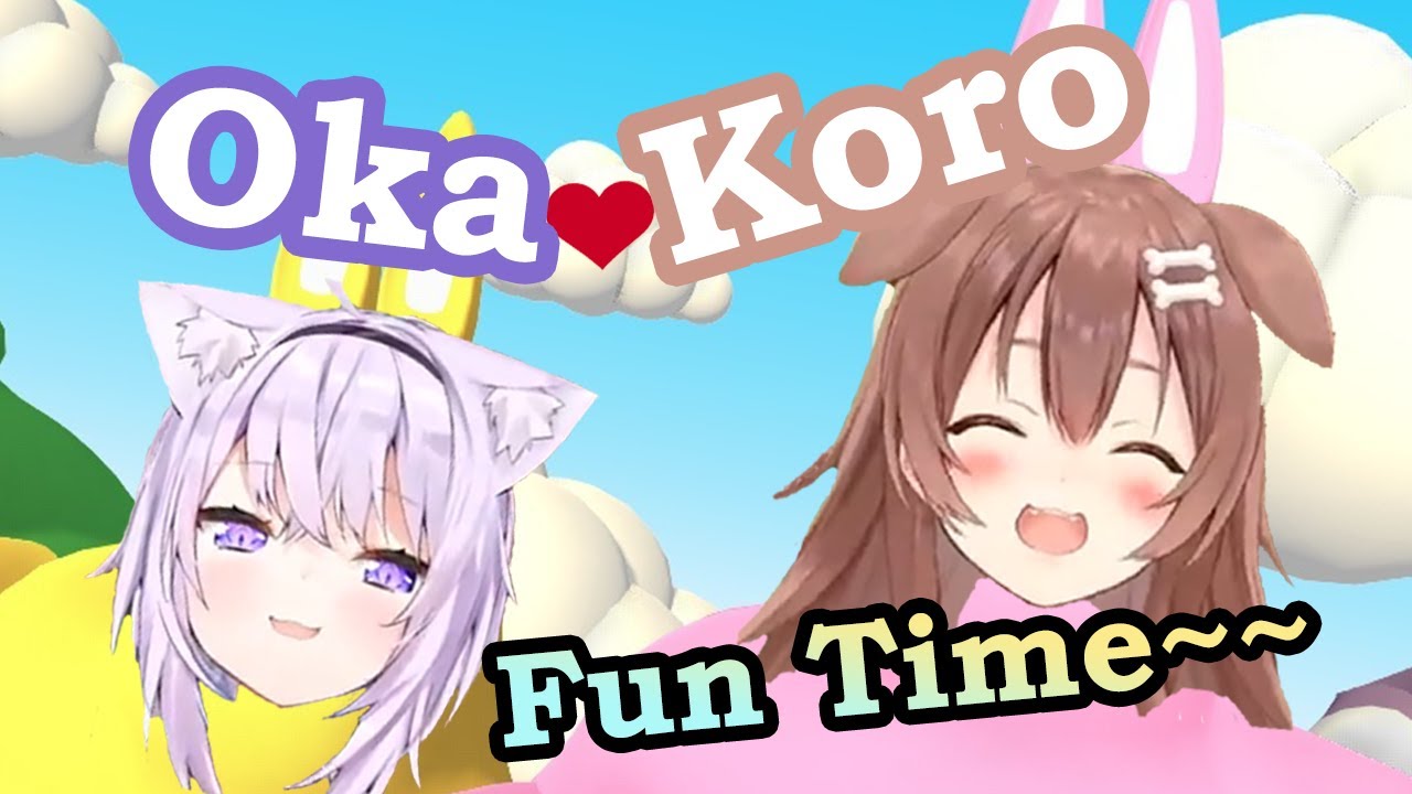Korone and Okayu Have ENDLESS FUN Playing Super Bunny Man (Hololive) [ENG SUB]