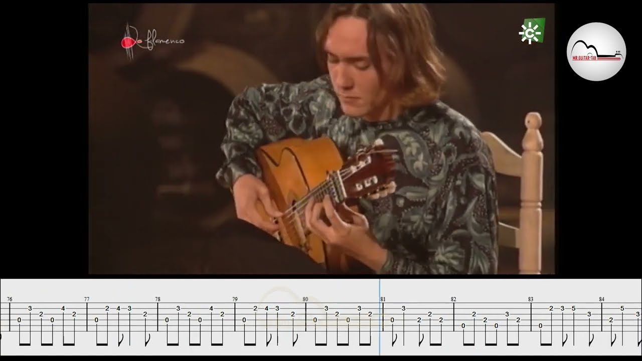 Vicente Amigo[tab]_Gitano de Lucia _Bulerias guitar tutorial