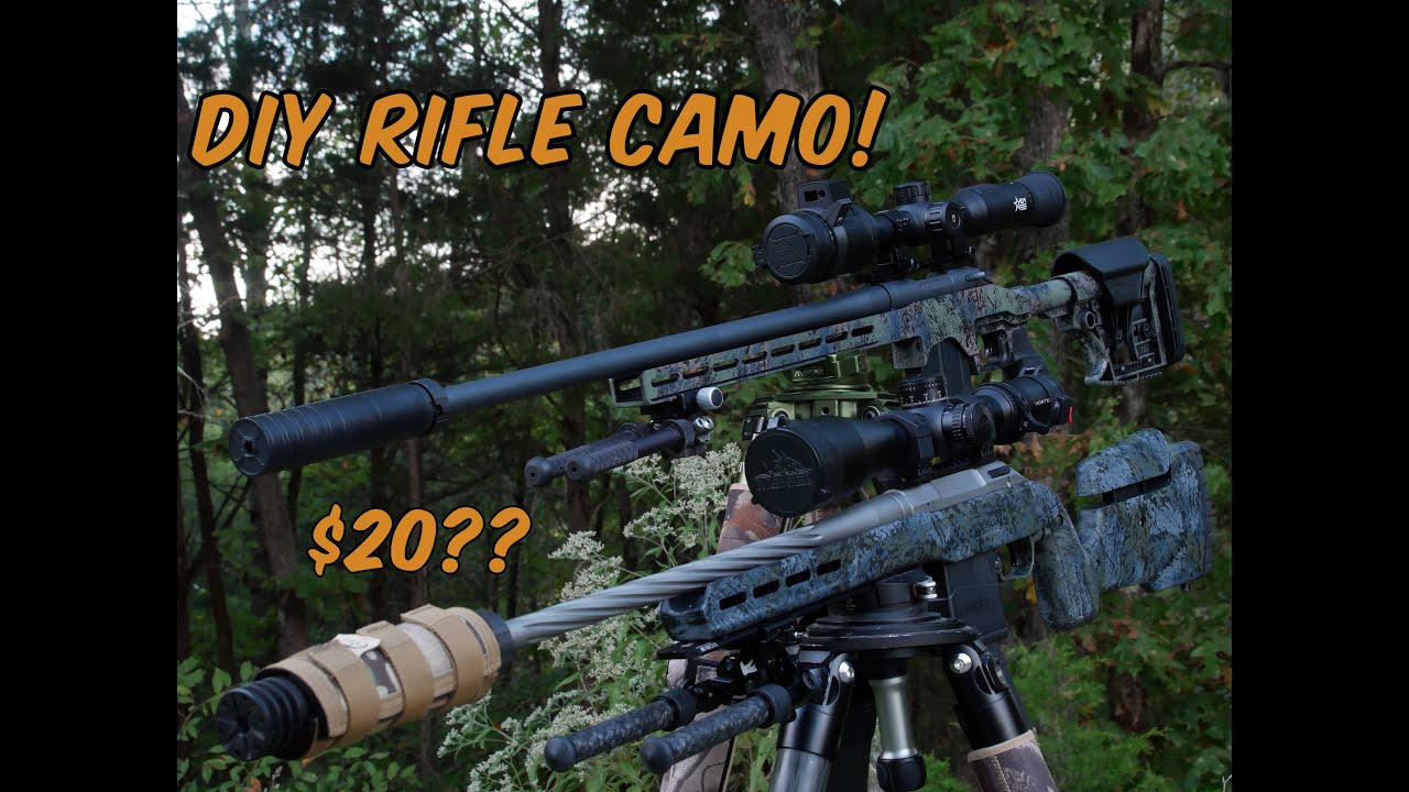 How to paint your rifle like a pro! (DIY Rifle Camo)
