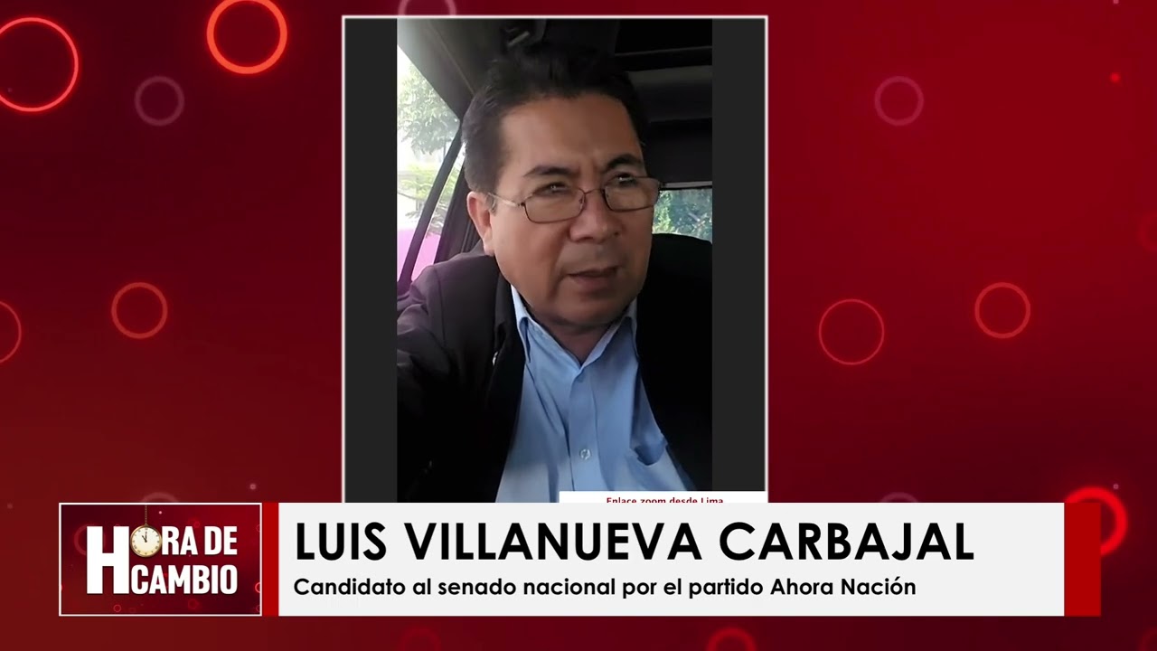 PRINCIPALES PROPUESTAS DEL CANDIDATO LUIS VILLANUEVA A LA PRIMERA VICEPRESIDENCIA