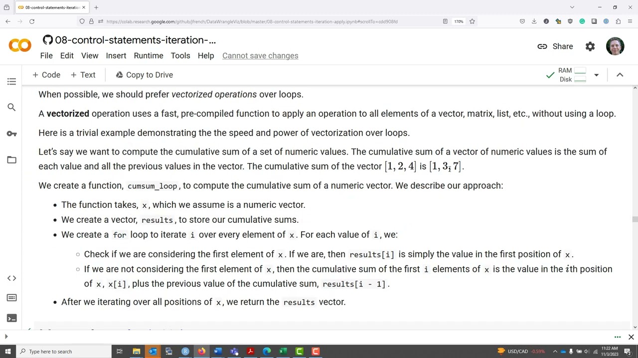 Loops versus vectorization in R