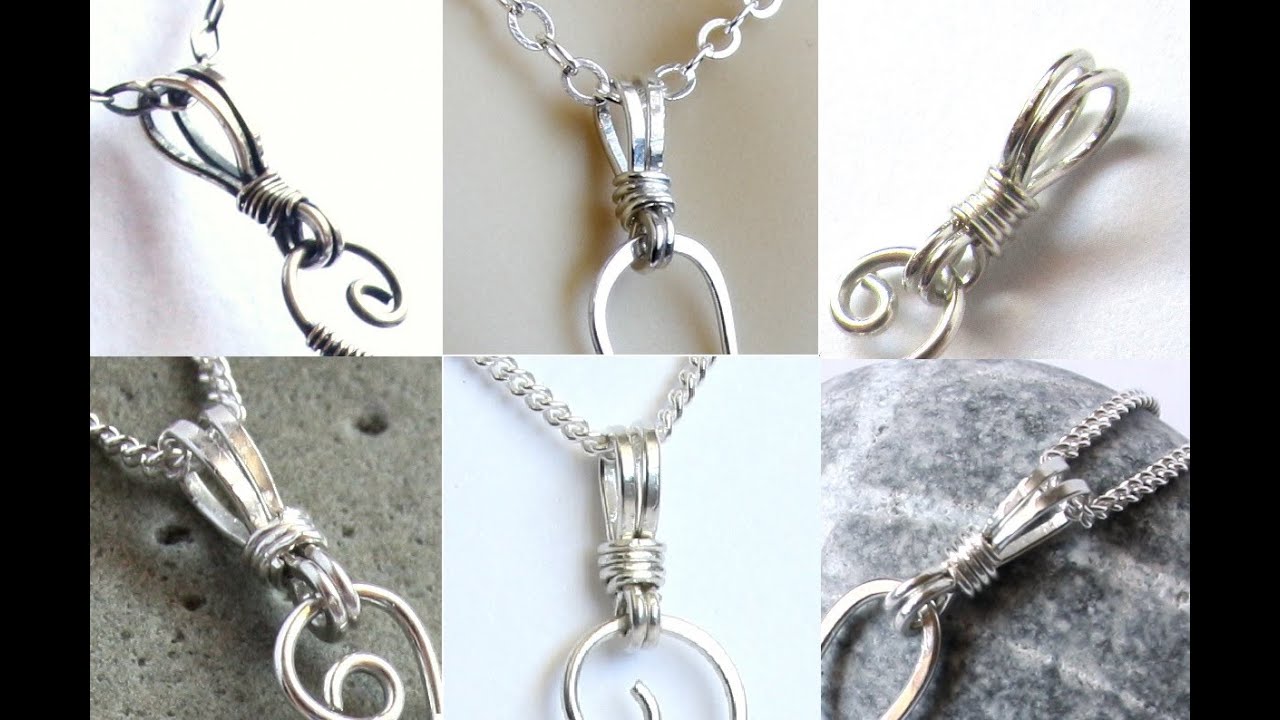 Jewelry Tutorial : Wire Wrapped Bail for Pendants