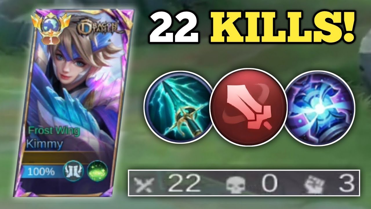 22 KILLS! KIMMY WITH FIGHTER EMBLEM IS 100% BROKEN! | KIMMY BEST BUILD 2026 -MLBB
