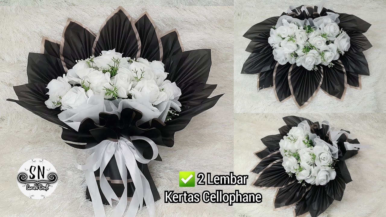 Buket Bunga Mewah || Buket Wrapping Daun /Kipas || Buket Bunga Artificial | FLOWER BOUQUET