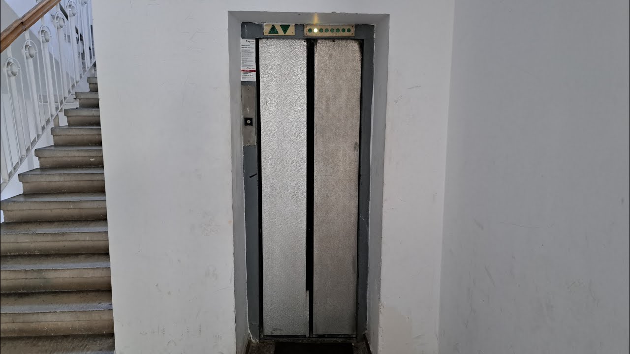 RIP! Full original Soviet-Style relay-controlled IFMA traction elevator @Bd. Libertății,Bucharest,RO