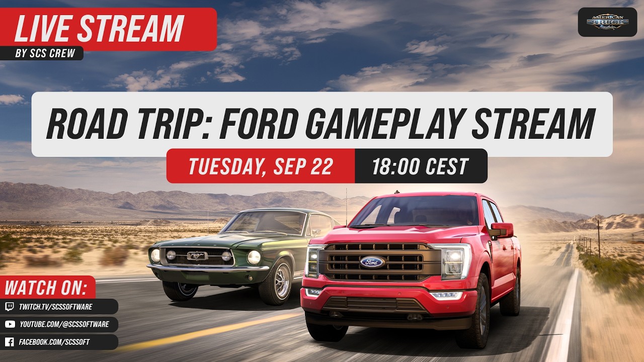 Road Trip: @ford  DLC FIRST LOOK | American Truck Simulator 🚗💨🇺🇸