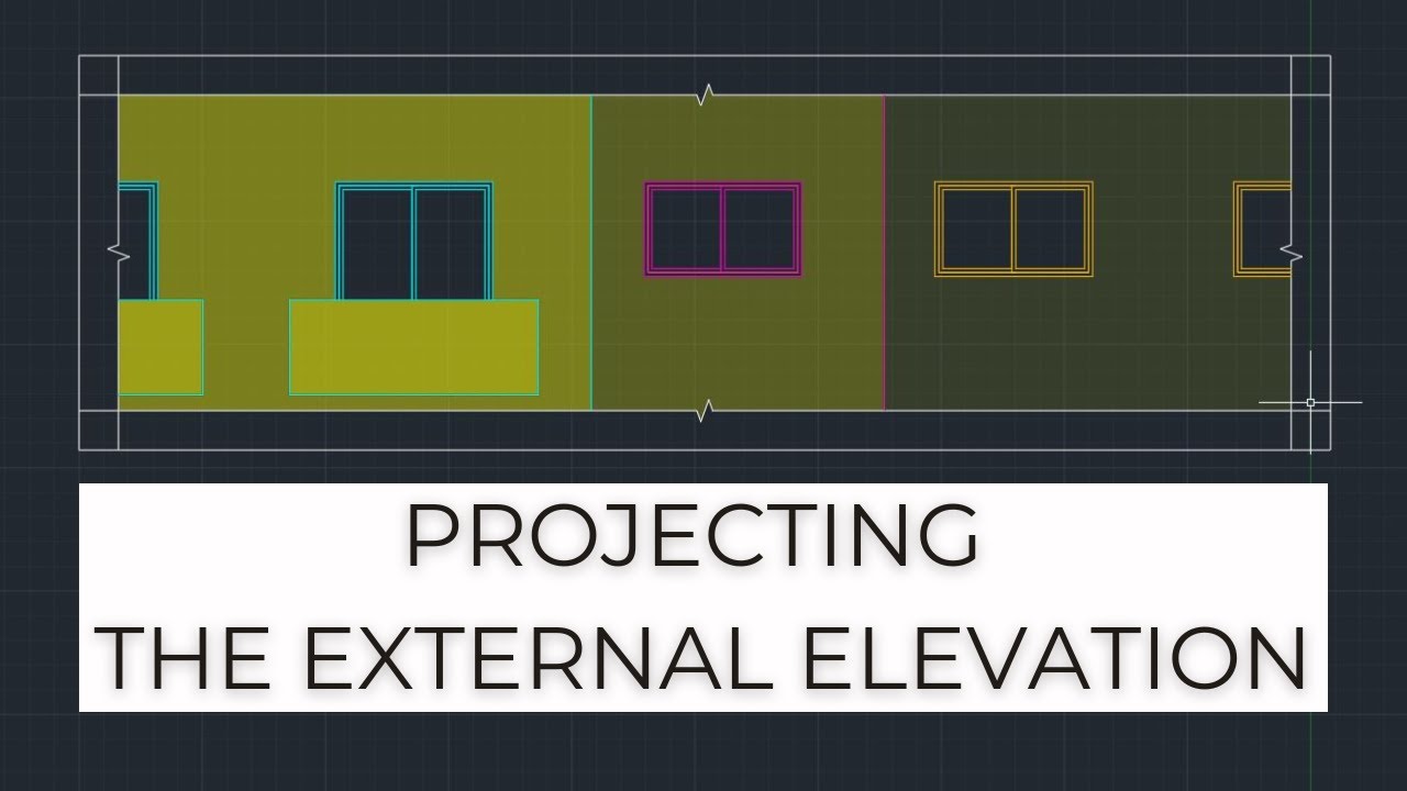 Projecting an External Elevation from a Floor Plan - AutoCAD for Beginners