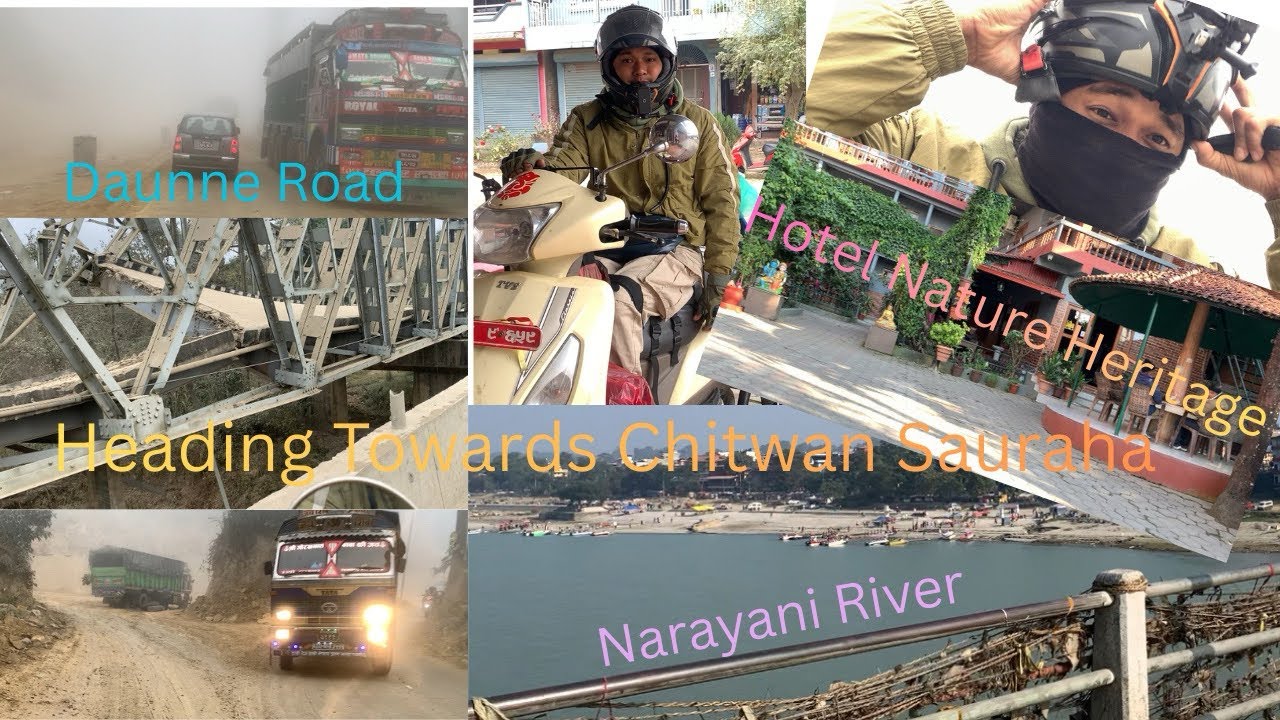 Travel from Sunwal to Chitwan Sauraha by Scooter