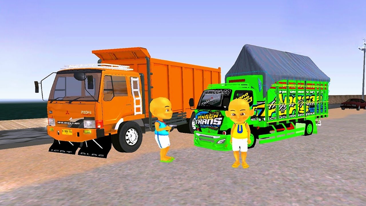 Upin dan Ipin Ambil Truk Oleng Pemberian dari Atok di Pantai 🤪😜 ELTIVISION