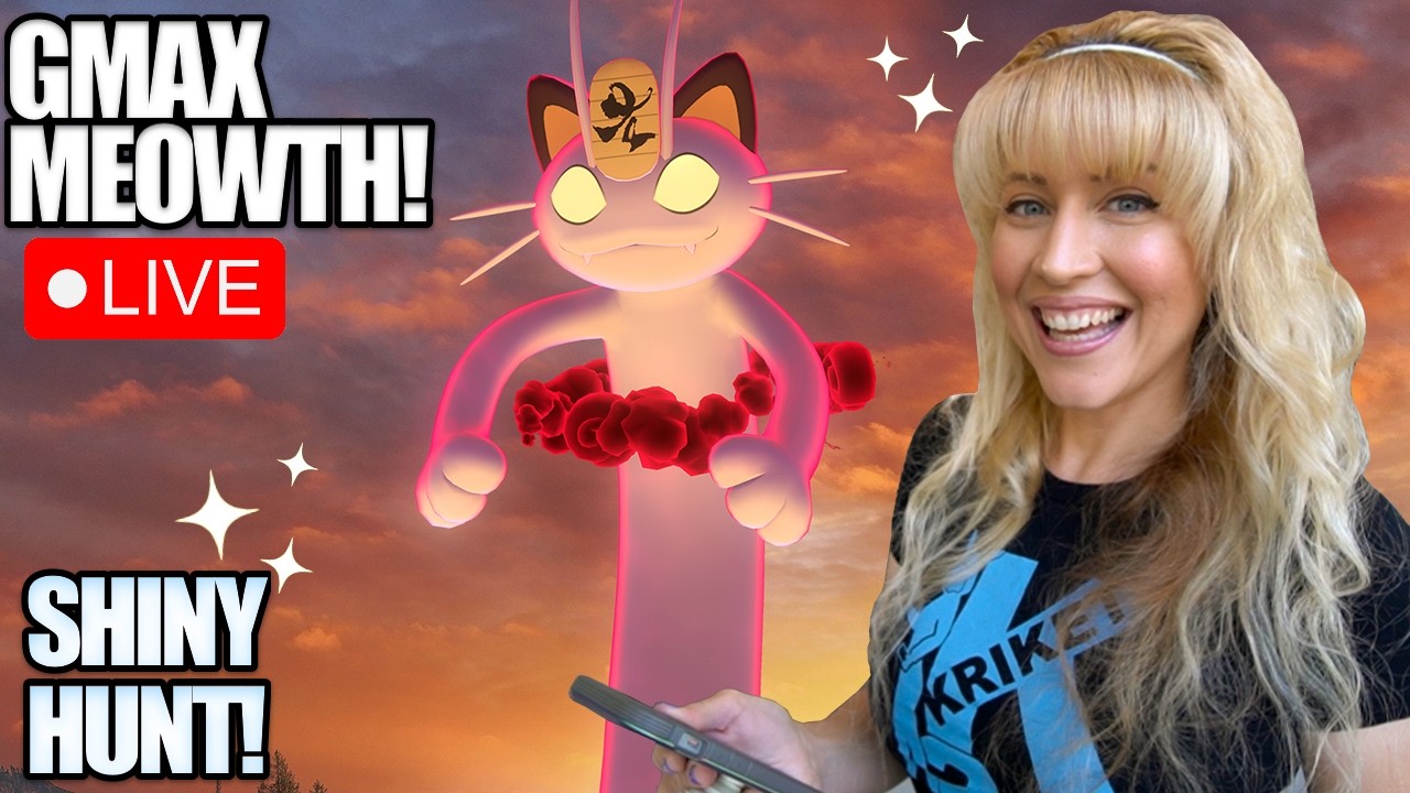 Gigantamax Meowth LIVE 😼 Max Battle Day | Best Counters & Shiny Hunt | Pokémon GO