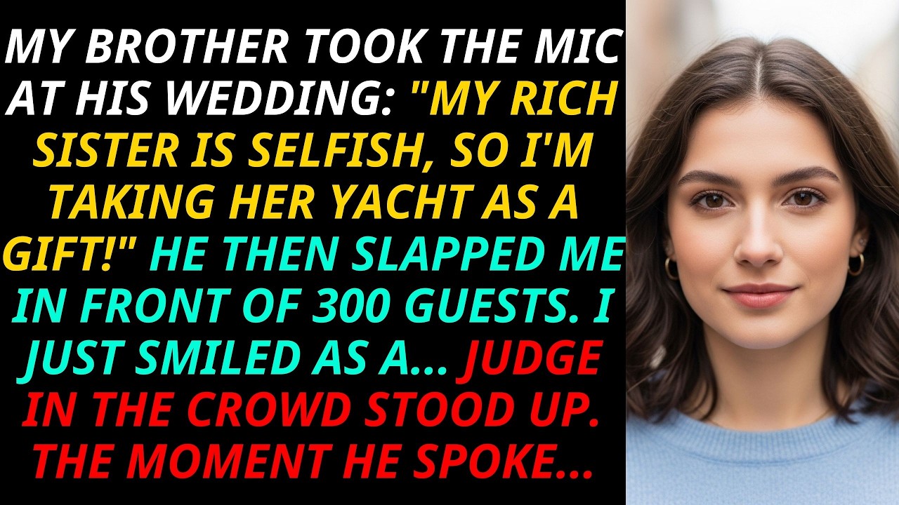 My Brother Slapped Me & Demanded My Yacht At His Wedding—Then A Judge In The Crowd Stood Up