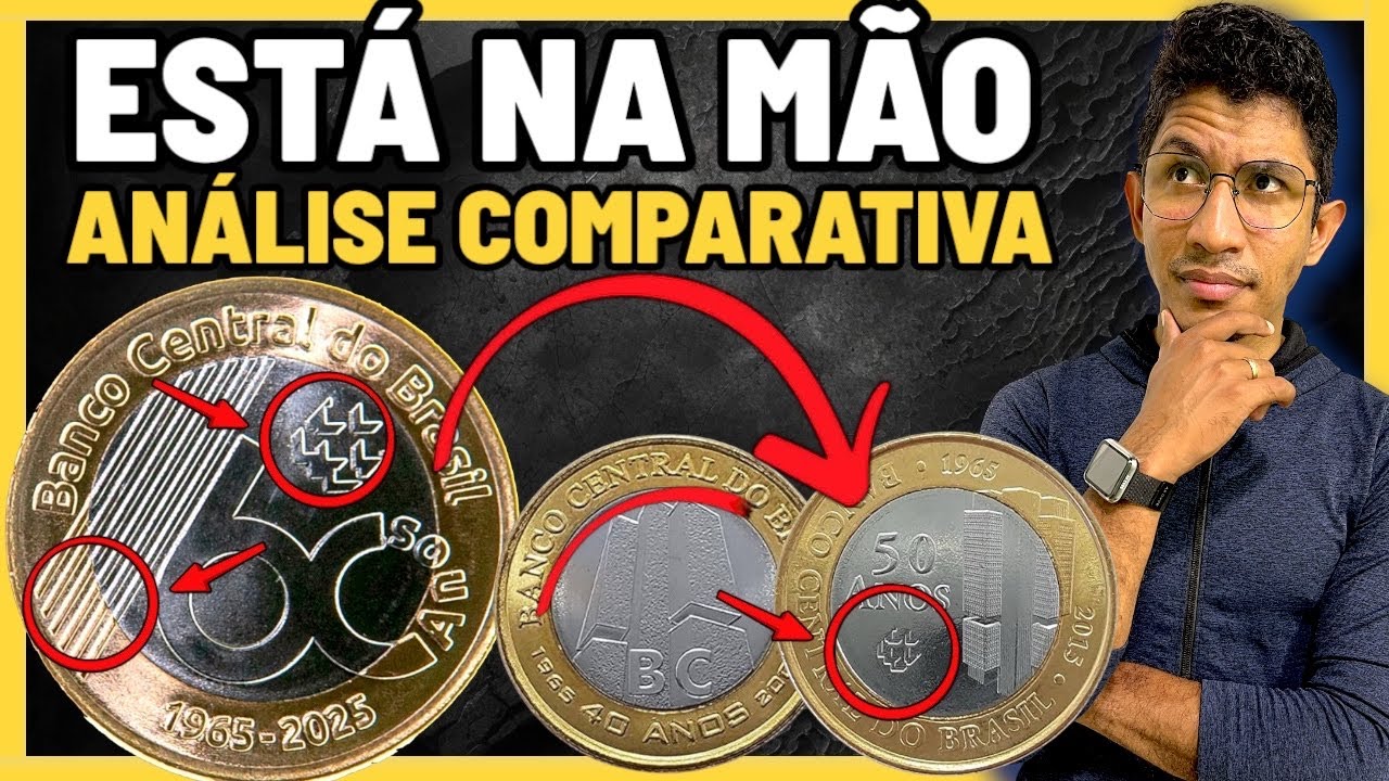 🔥💰 MOEDA de 60 ANOS do Banco Central 🇧🇷 EM MÃOS! → Comparação RARA com as de 40 & 50 Anos 🪙✨