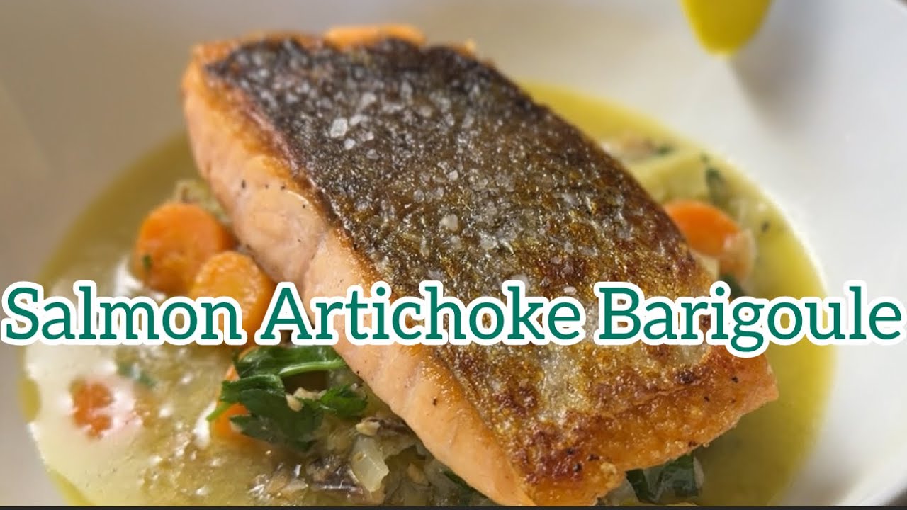 Salmon with Artichoke Barigoule
