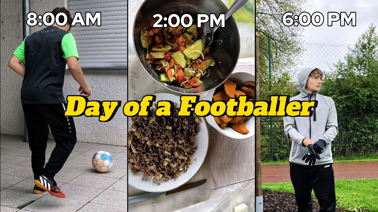 A Real Day as a Footballer | Solo & Team Training