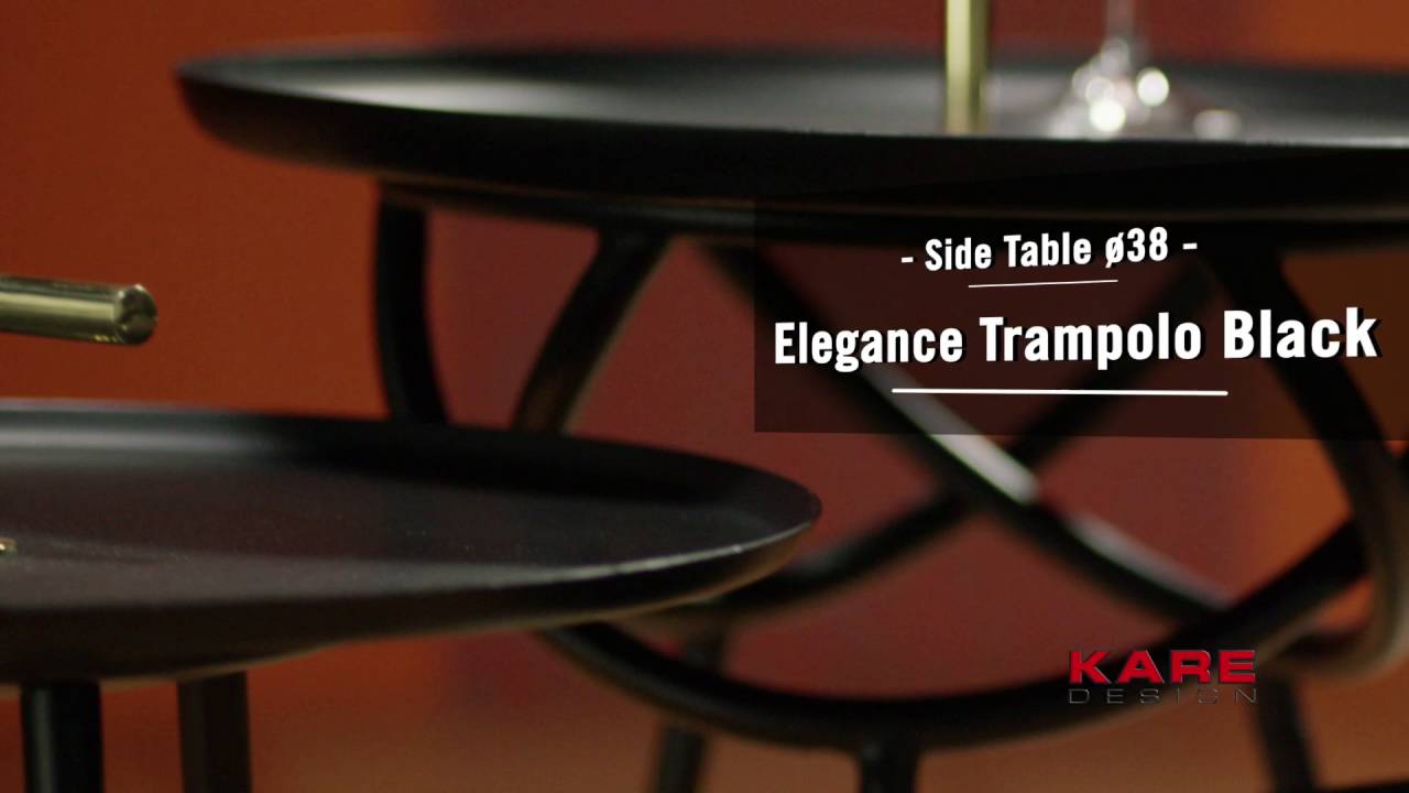 KARE Design Side Table Elegance Trampolo Black