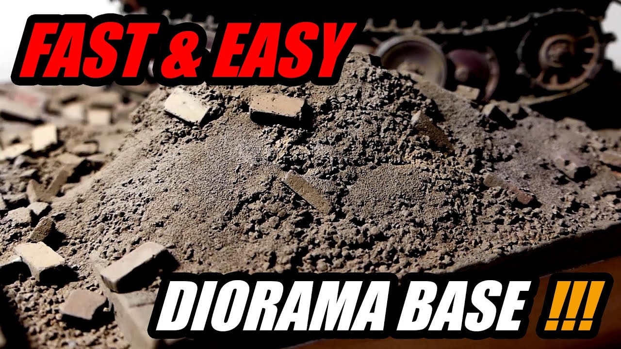How to build and texture a diorama with gravel and sand - VMS Tutorial