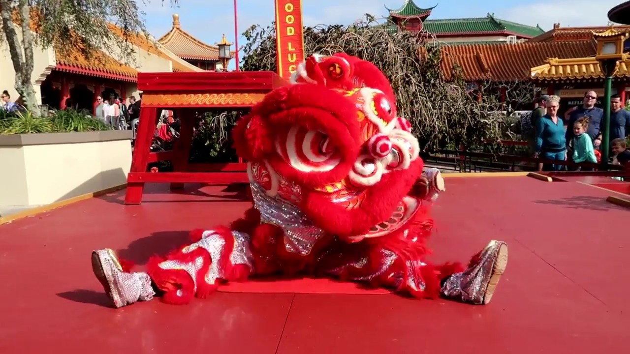 Disney's Epcot Chinese Lion Dance Festival of the Holidays Lunar New Year Full Show