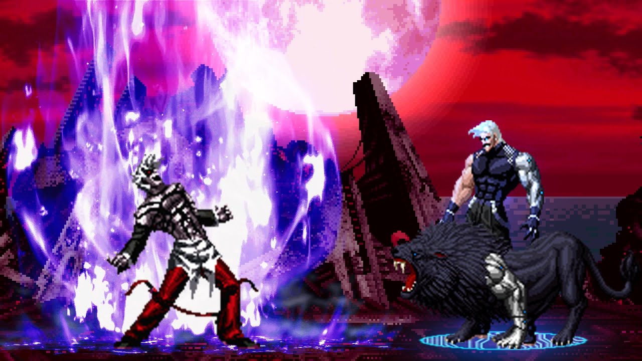 [KOF Mugen] Orochi Iori AD Vs. Cyborg Rugal!