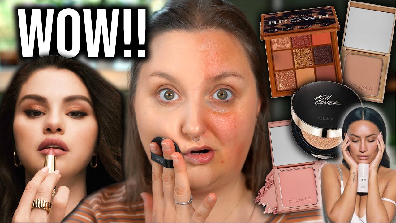 UHH...WOWW!! FULL FACE FIRST IMPRESSIONS TESTING NEW MAKEUP!