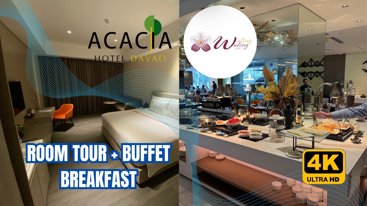 ACACIA HOTEL DAVAO || ROOM TOUR + BUFFET BREAKFAST @WALING WALING CAFE || DAVAO CITY, PHILIPPINES.