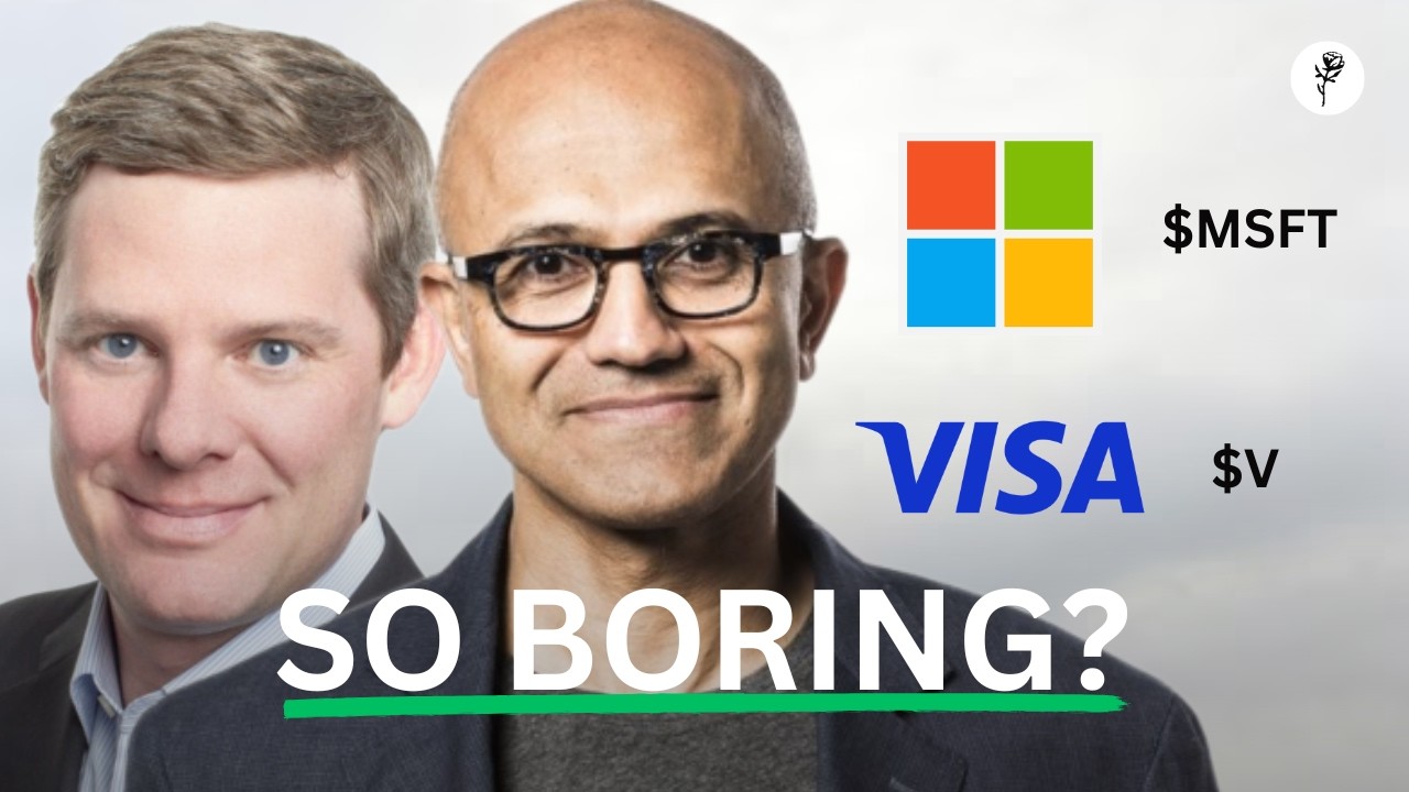Microsoft ($MSFT) и Visa ($V) — скучный рост.