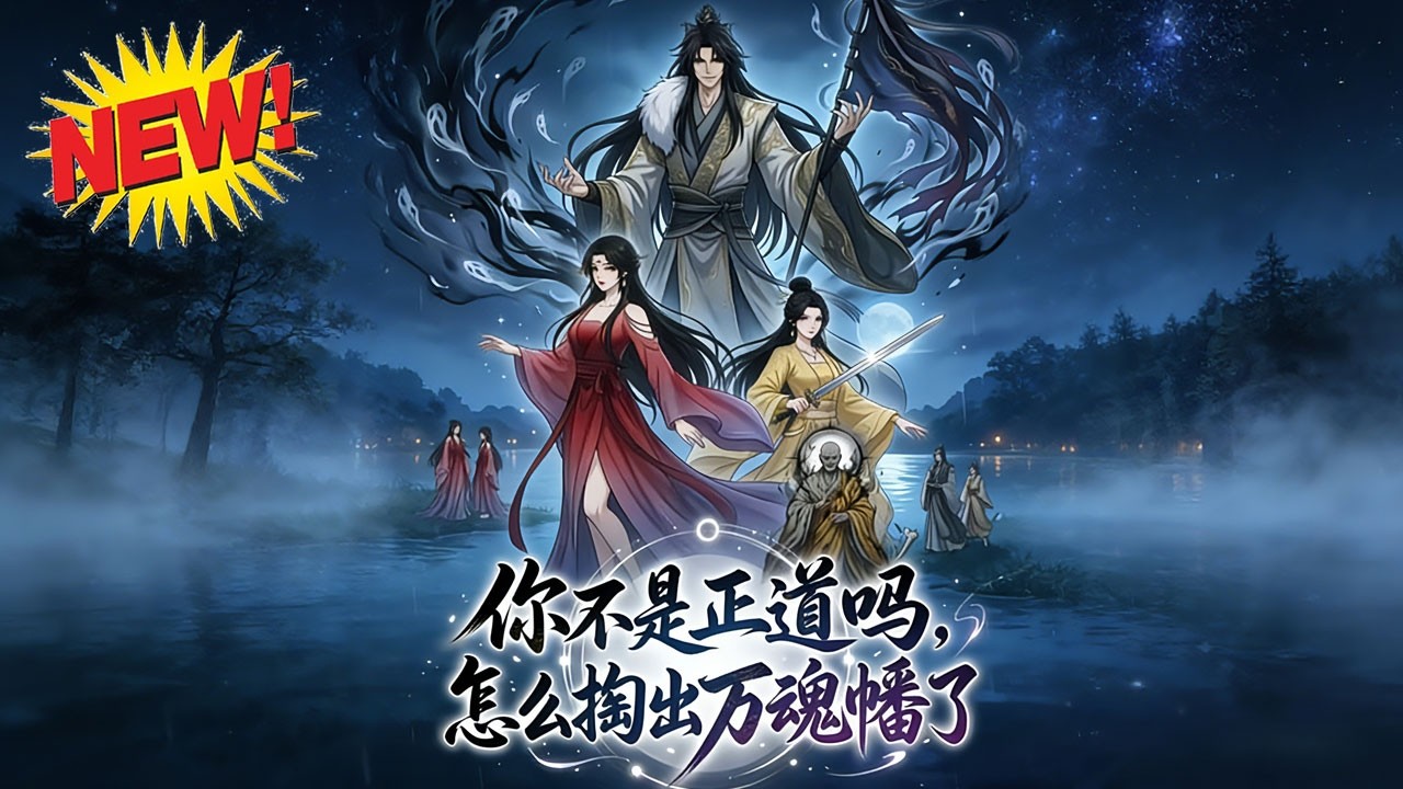 ⚡【新番速递】《你不是正道吗，怎么掏出万魂幡了》魔修林渊不嗜杀，用牲畜替代血炼，偶遇正道剑修谢道韫，立约三年，意外走出第三条道！#玄幻 #热血 #逆袭 #漫剧 #爱看动漫