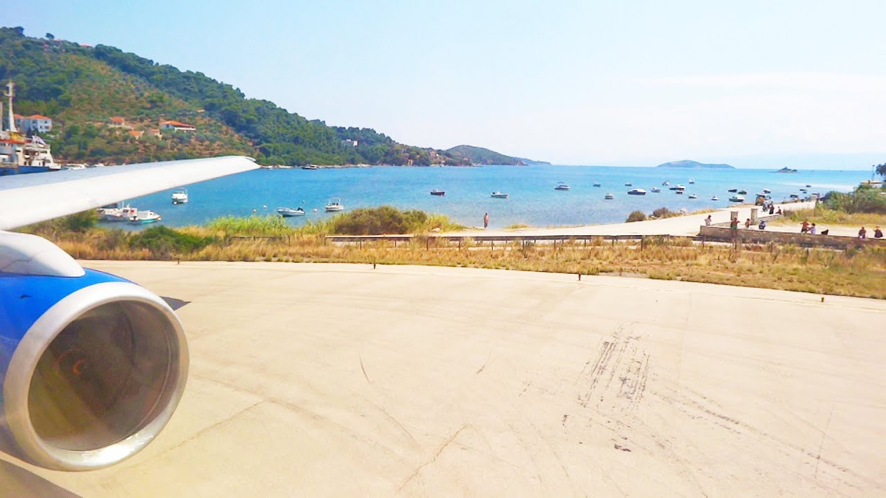 Thomas Cook Boeing 757 G-FCLI Powerful Skiathos Airport Take Off [1080p HD]