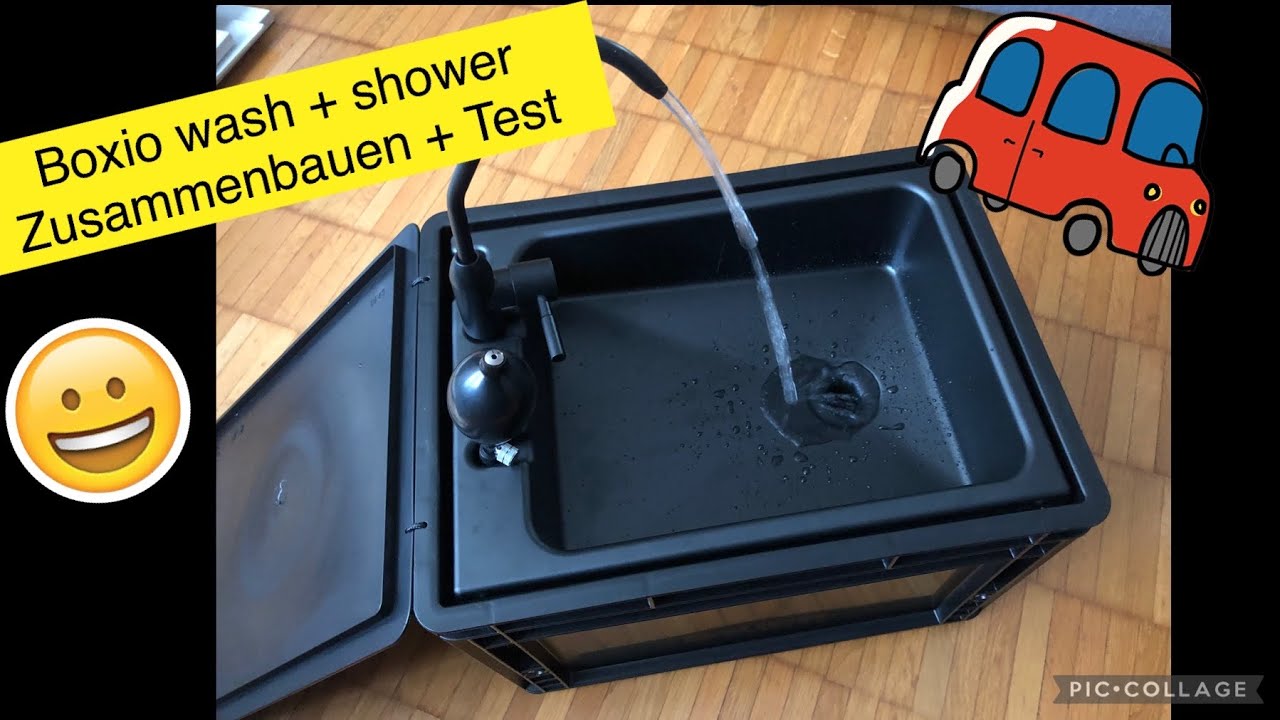 Boxio wash und shower zusammenbauen und testen