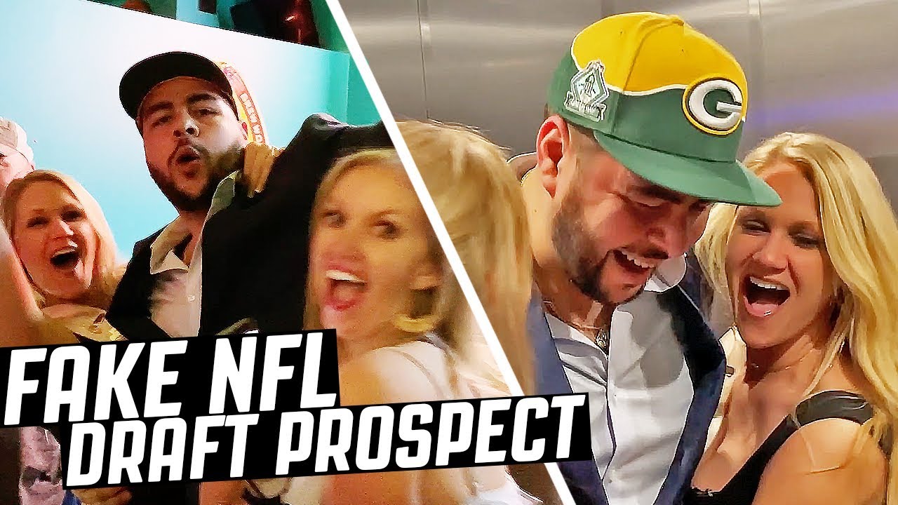 We FAKED Our Man Into the NFL DRAFT!! DRAFT PRANK