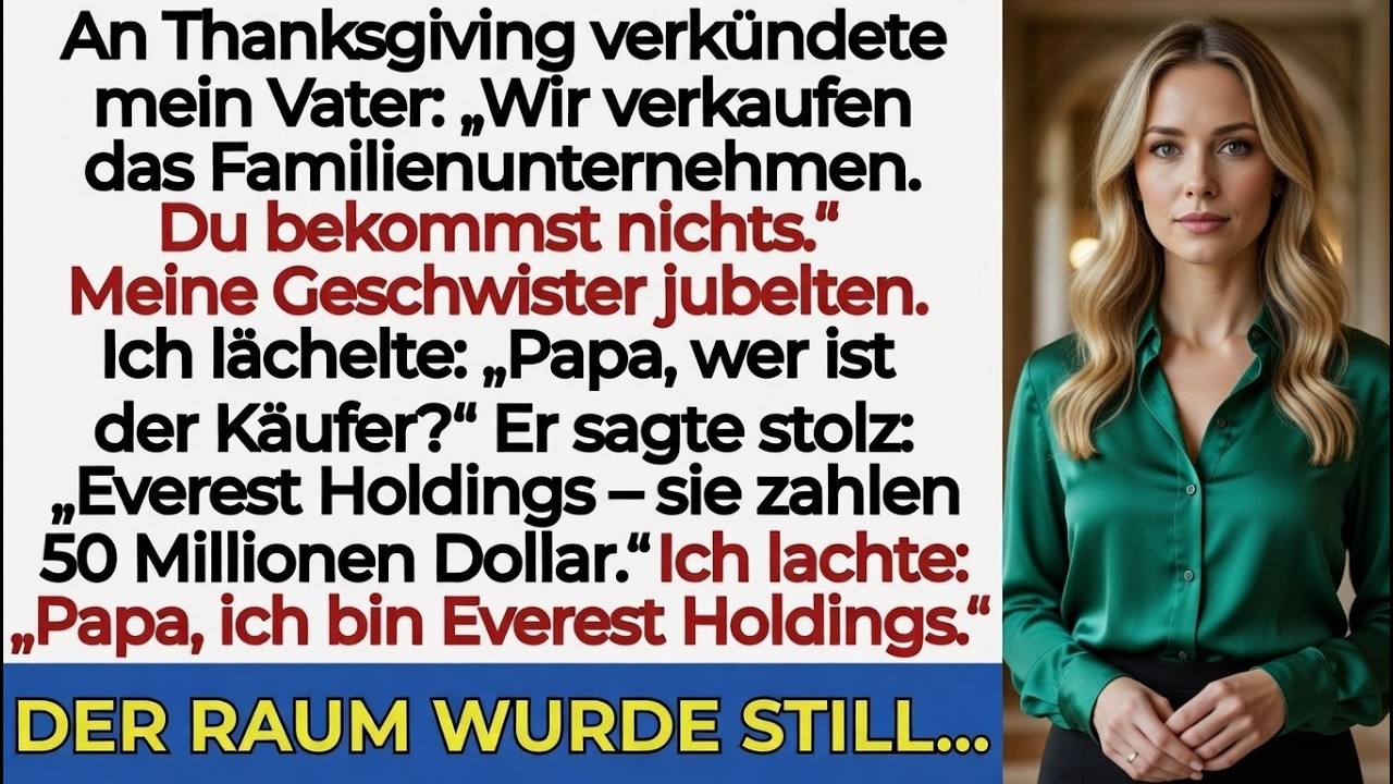 Am Erntedankfest sagte mein Vater: „Wir verkaufen alles – du gehst leer aus“