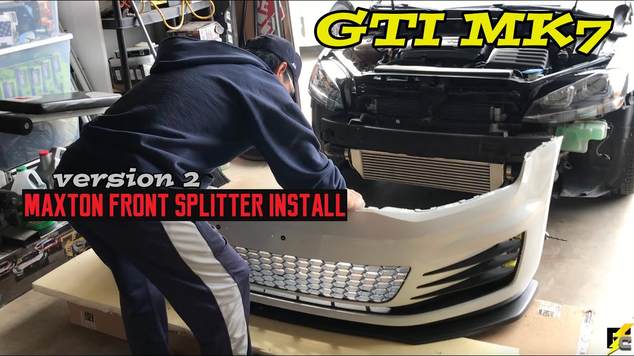 GTI MK7: Maxton Front Lip Splitter (version 2) Install