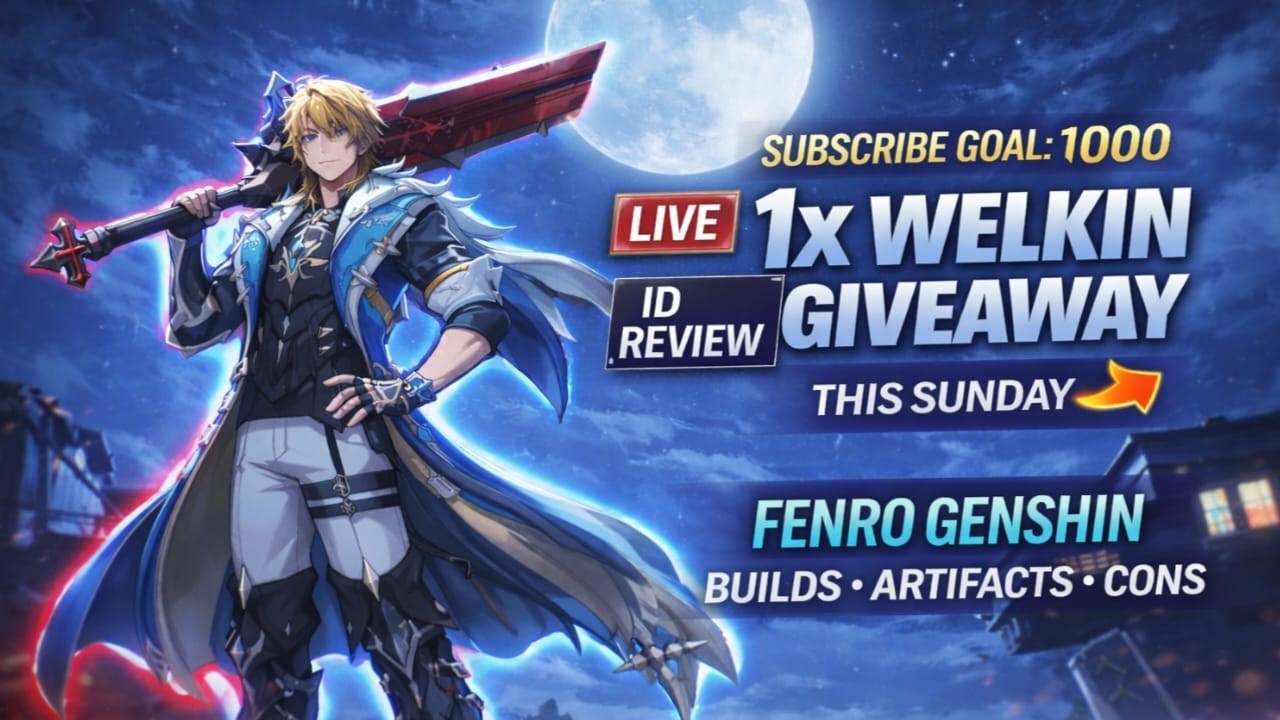 FREE Welkin Giveaway 🔥ID Review LIVE + Best Builds Guide | Road To 1K | Genshin Impact Hindi