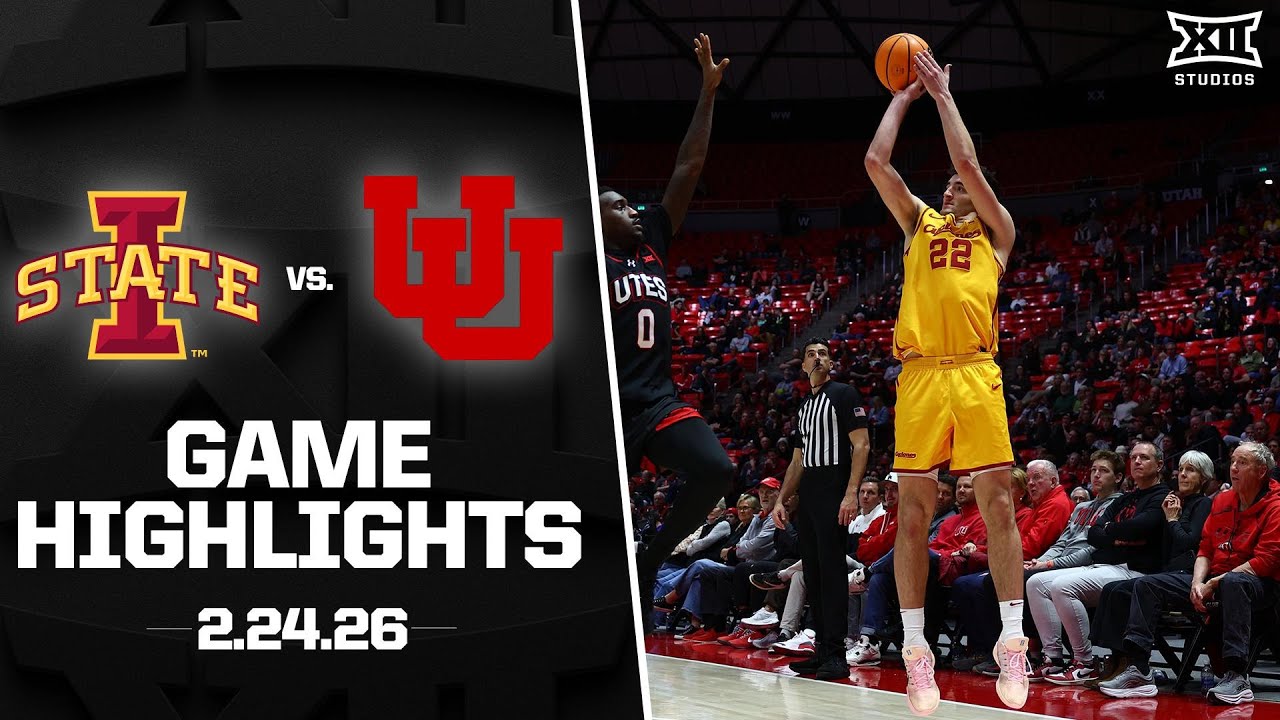 #4 Iowa State vs. Utah Game Highlights | 2025-26 Big 12 Men&rsquo;s Basketball