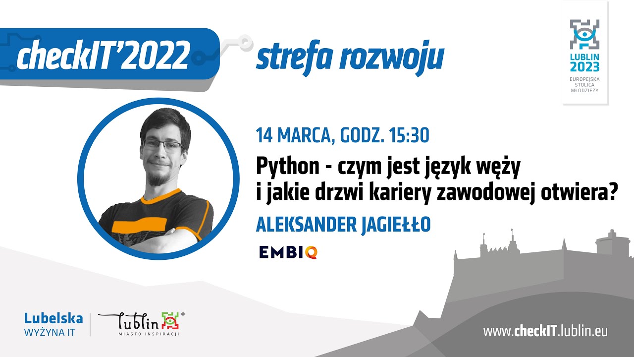 CheckIT - Python – czym jest język węży i jakie drzwi kariery zawodowej otwiera?