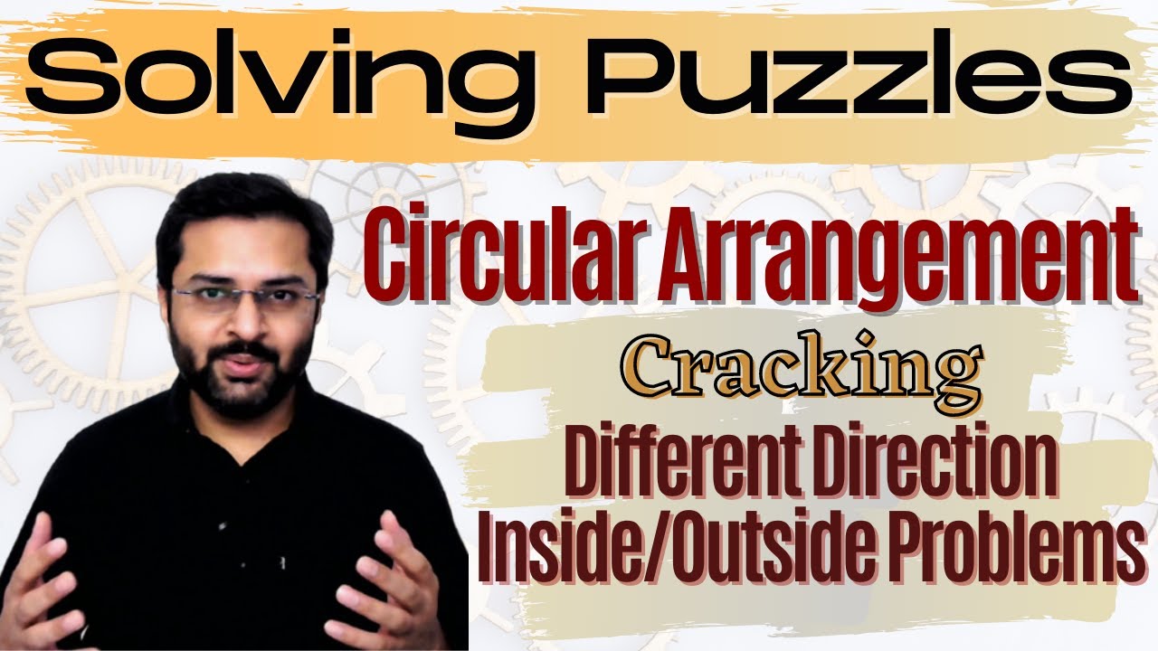 Logical Reasoning - 19 (Circular Seating Arrangement) - Different directions (Inside/Outside)
